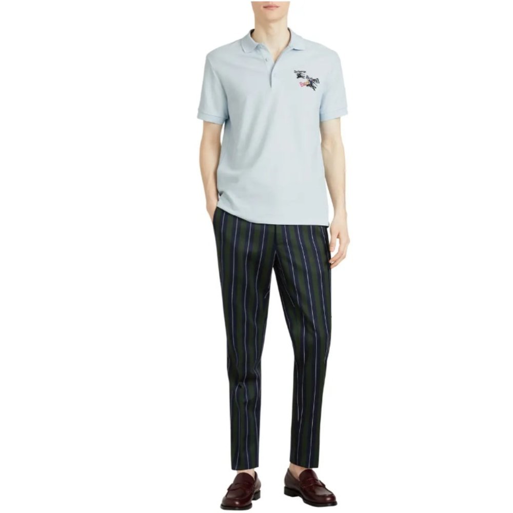 Burberry Burnton Rainbow Multi Logo Pique Polo 09/24